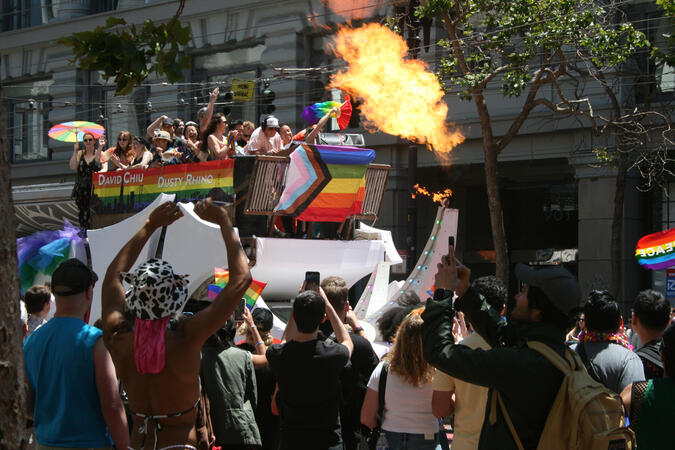 June 29, 2025 during San Francisco Pride Parade 2025